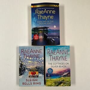 Raeanne Thayne 3 Novels Sleigh Bells Ring Dancing in Moonlight, Cottages on Silv
